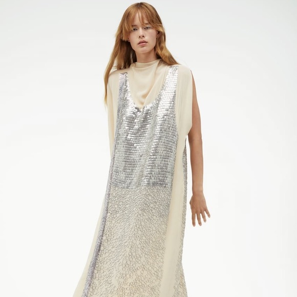 LIMITED EDITION CONTRASTING DRESS - Picture 2 of 16